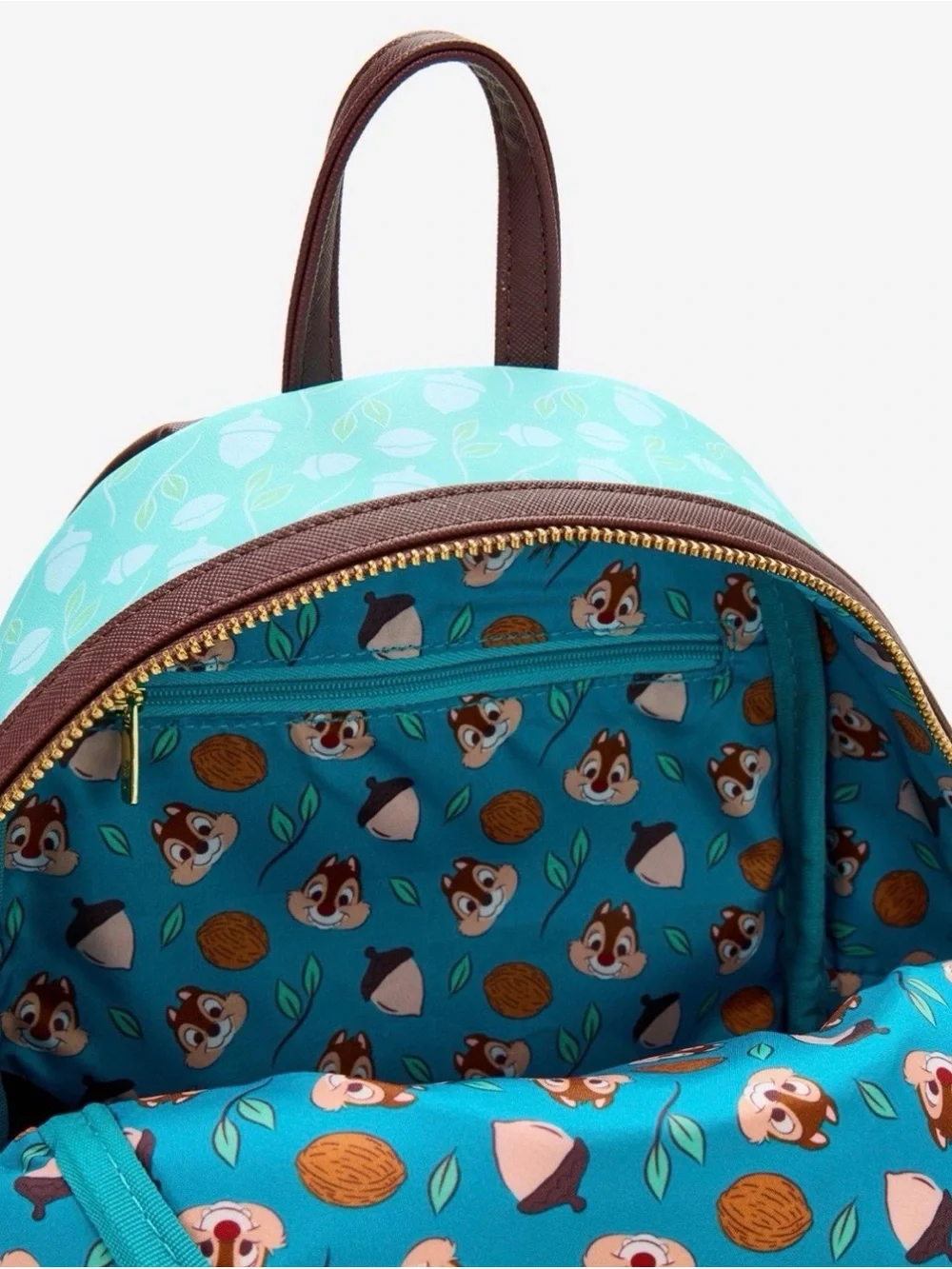 NWT Loungefly Disney Chip & Dale Acorn Pile Chenille Mini Backpack